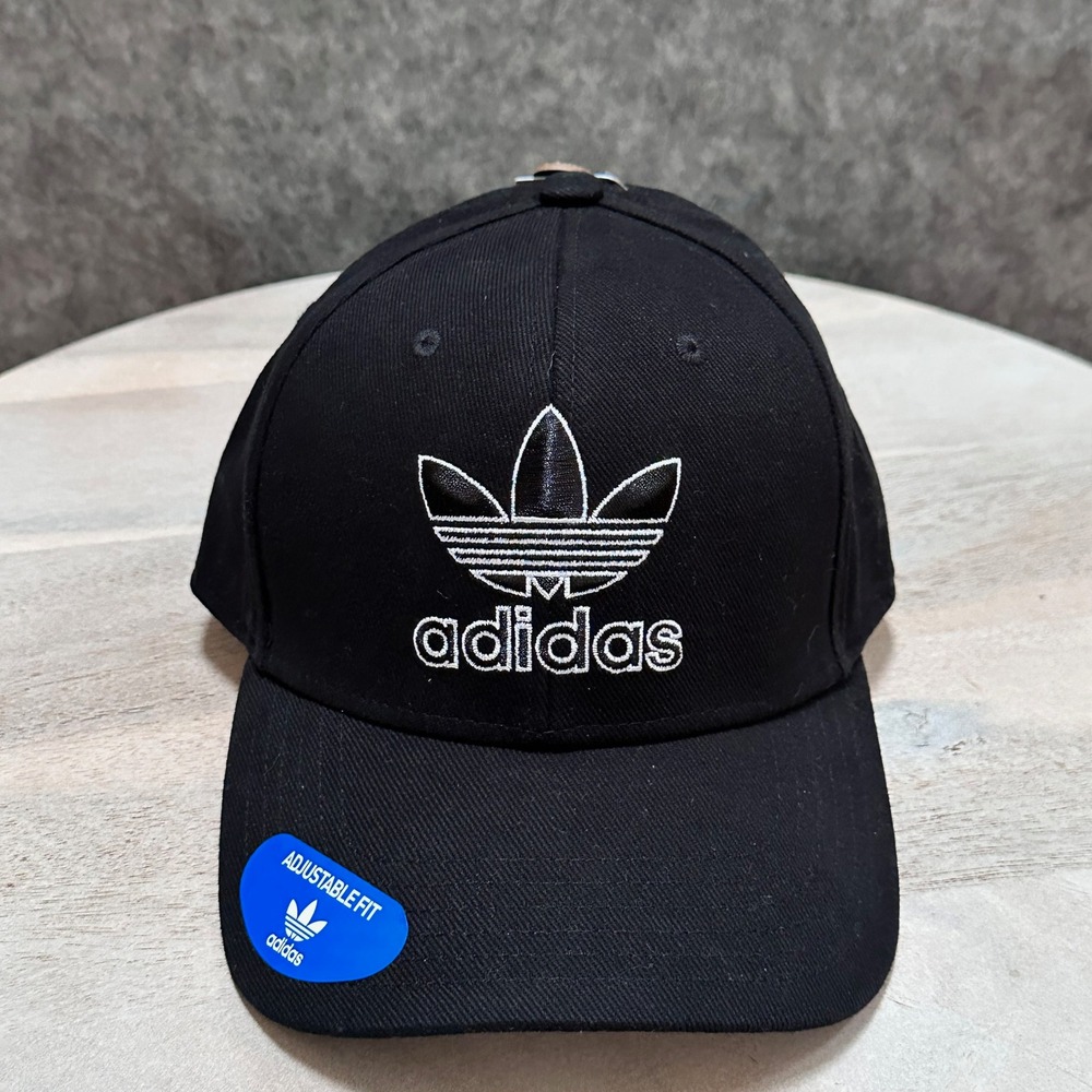 Adidas Originals Trefoil Snapback Hat Black White Logo Cap BI4549 Mens Womens